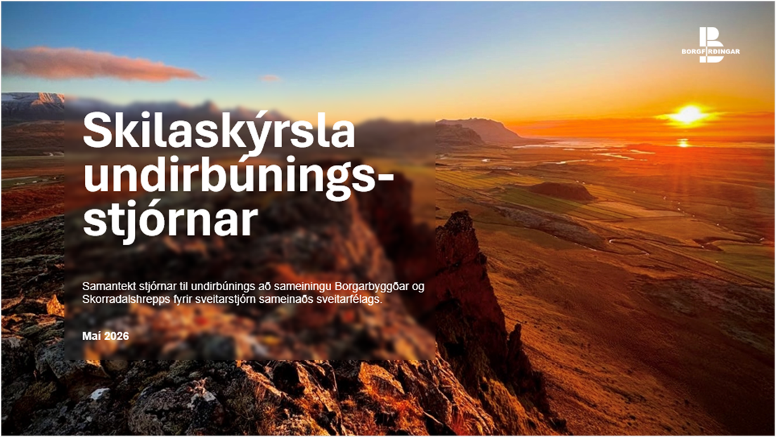 Featured image for “Skilaskýrsla undirbúningsstjórnar”